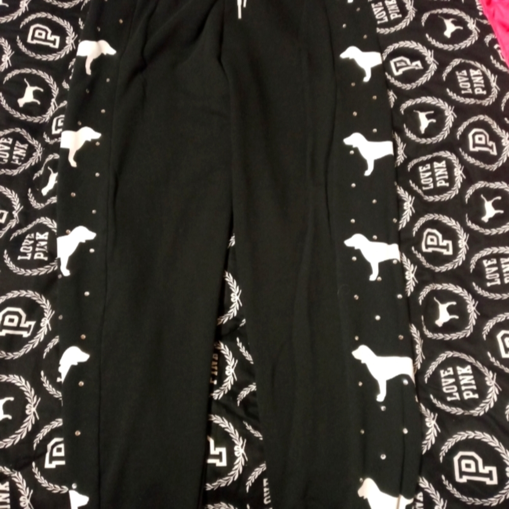 Vs pink pup sweats
